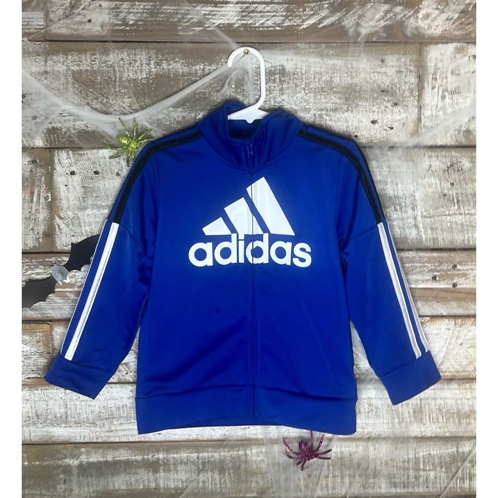 Adidas kids blue track jacket‎ 3T